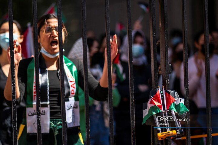 اعتراض دانشجویان آمریکا در حمایت از فلسطین