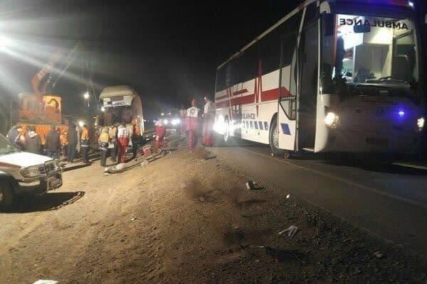 یک‌ کشته و ۲۳ مصدوم در واژگونی اتوبوس در قزوین