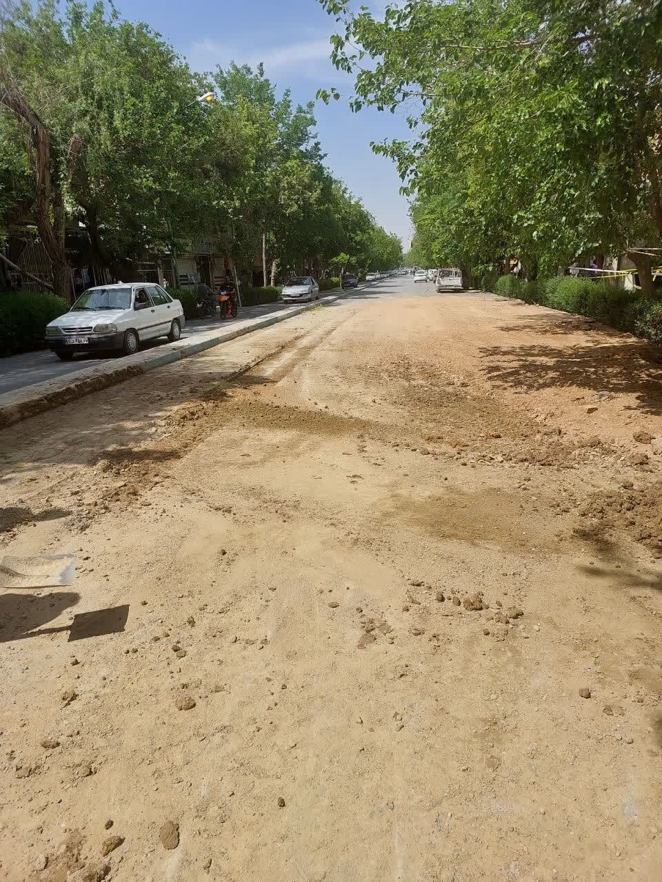 اتمام عملیات بازسازی و تعویض خط لوله در خیابان علامه مجلسی