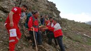 امدادرسانی جمعیت هلال‌احمر به کوهنوردان گرفتار شده در ارتفاعات