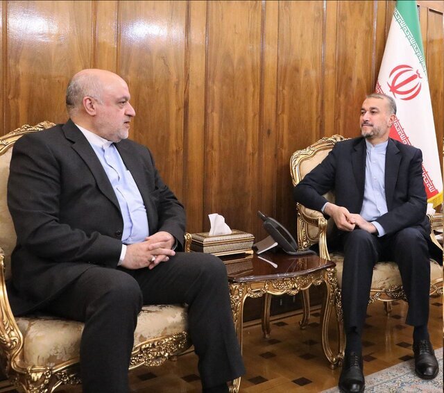 دیدار و گفت‌وگوی امیرعبداللهیان با سفیر ایران در لبنان