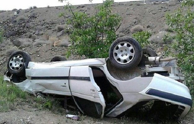 ۶ کشته و مصدوم در حادثه واژگونی خودروی پرشیا در جاده ماکو بازرگان