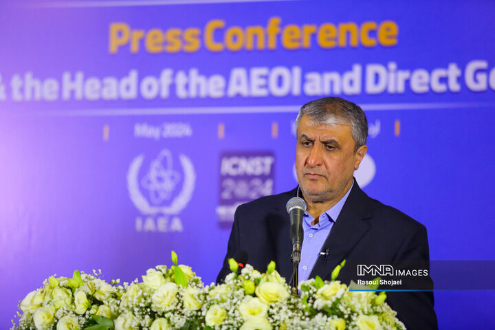 کنفرانس خبری رئیس سازمان انرژی اتمی ایران و مدیرکل آژانس بین المللی انرژی اتمی