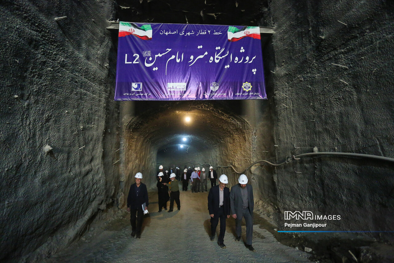 بازدید اعضای جامعه مهندسین از پروژه خط ۲ مترو اصفهان