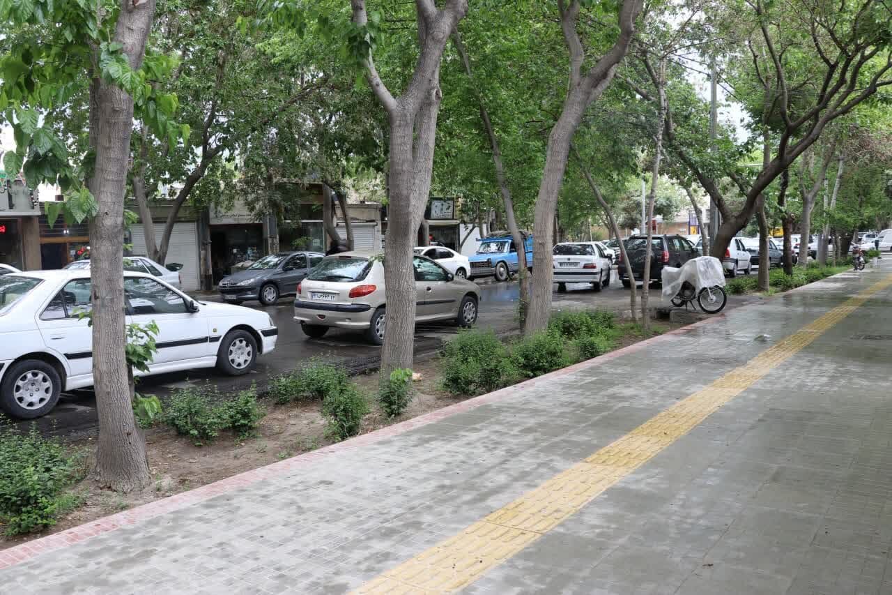 سرتاسر خیابان احمدآباد جدول‌گذاری و آسفالت می‌شود