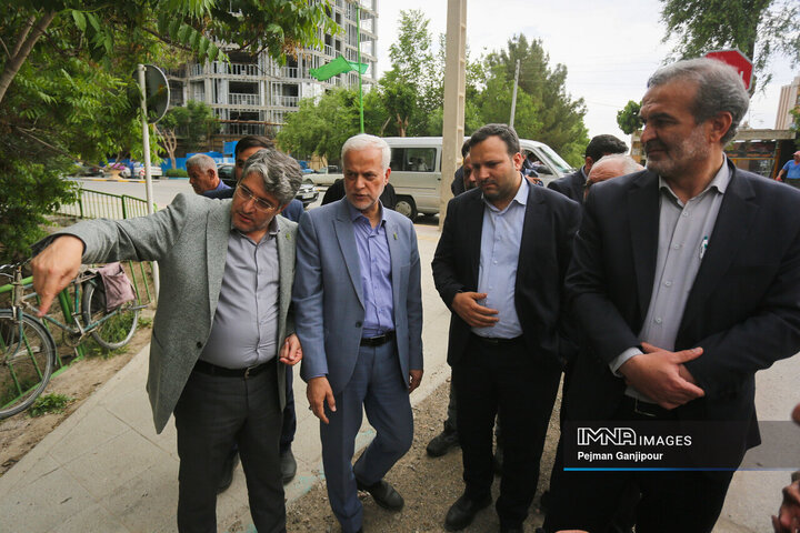 رصد میدانی پروژه های شهری توسط شهردار اصفهان