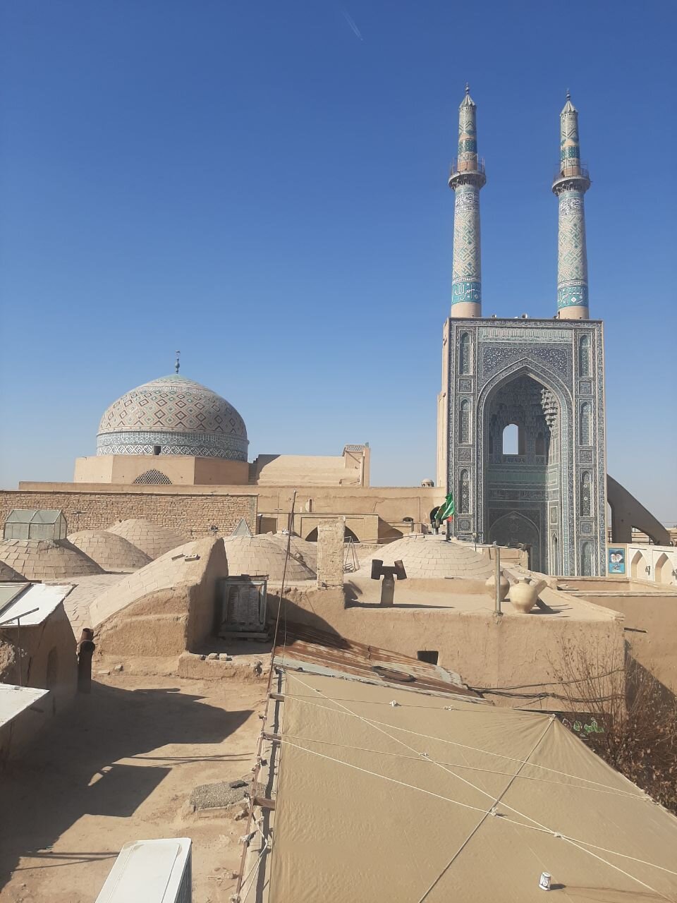 مسجد جامع کبیر یزد با بلندترین مناره در جهان + فیلم