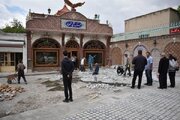 سنگ‌فرش محور تاریخی «حیدر تکیه سی» تبریز در حال تکمیل است