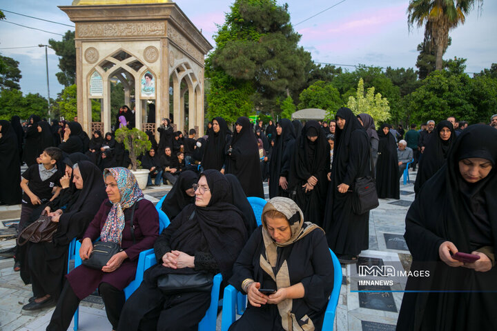 اجتماع مردم عزادار گرگان در امامزاده عبدالله