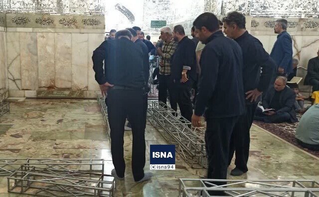 محل دفن شهید آیت الله رئیسی در حرم مطهر امام رضا (ع)+عکس