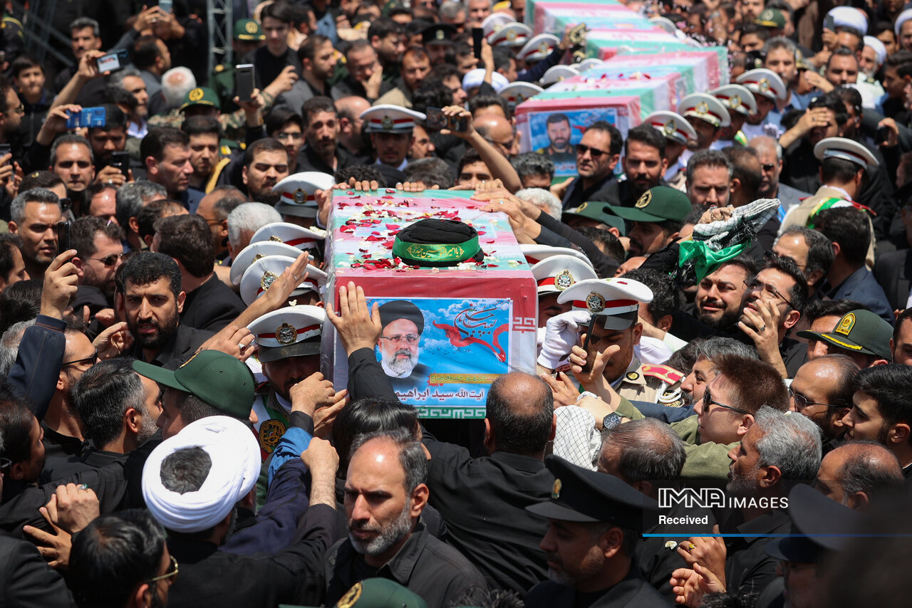President Ayatollah Ebrahim Raeisi's Body Arrives in Mashhad for Funeral Ceremony