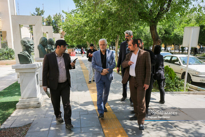 بازید شهردار اصفهان از پروژه های بازسازی و مرمت شهرداری