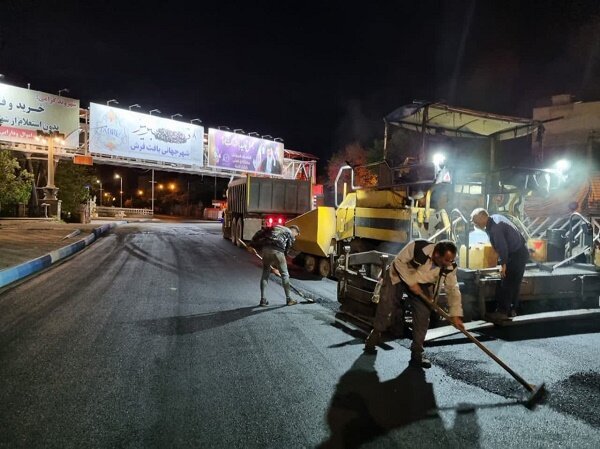 توزیع ۱۳۳ هزار تن آسفالت در معابر شهری تبریز