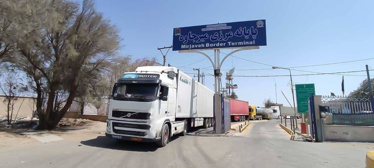 رشد ۴۲ درصدی صادرات از پایانه‌های مرزی شمال سیستان و بلوچستان