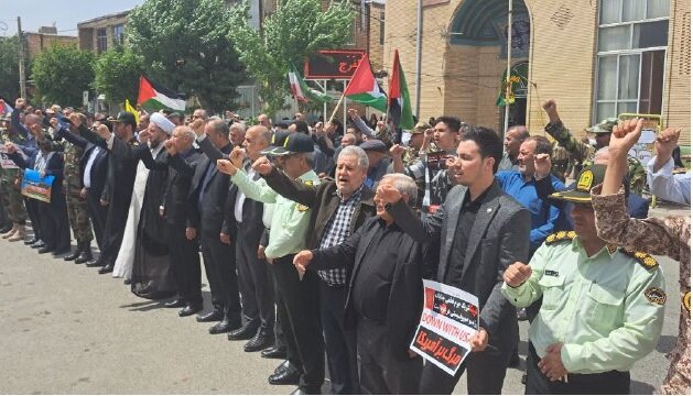 برگزاری راهپیمایی انزجار مردمی علیه جنایات صهیونیستها در آذربایجانغربی+عکس