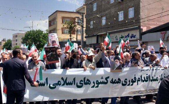 برگزاری راهپیمایی انزجار مردمی علیه جنایات صهیونیستها در آذربایجانغربی+عکس