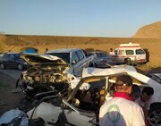 برخورد ۲ خودرو با ۷ فوتی و مصدوم در کرمان