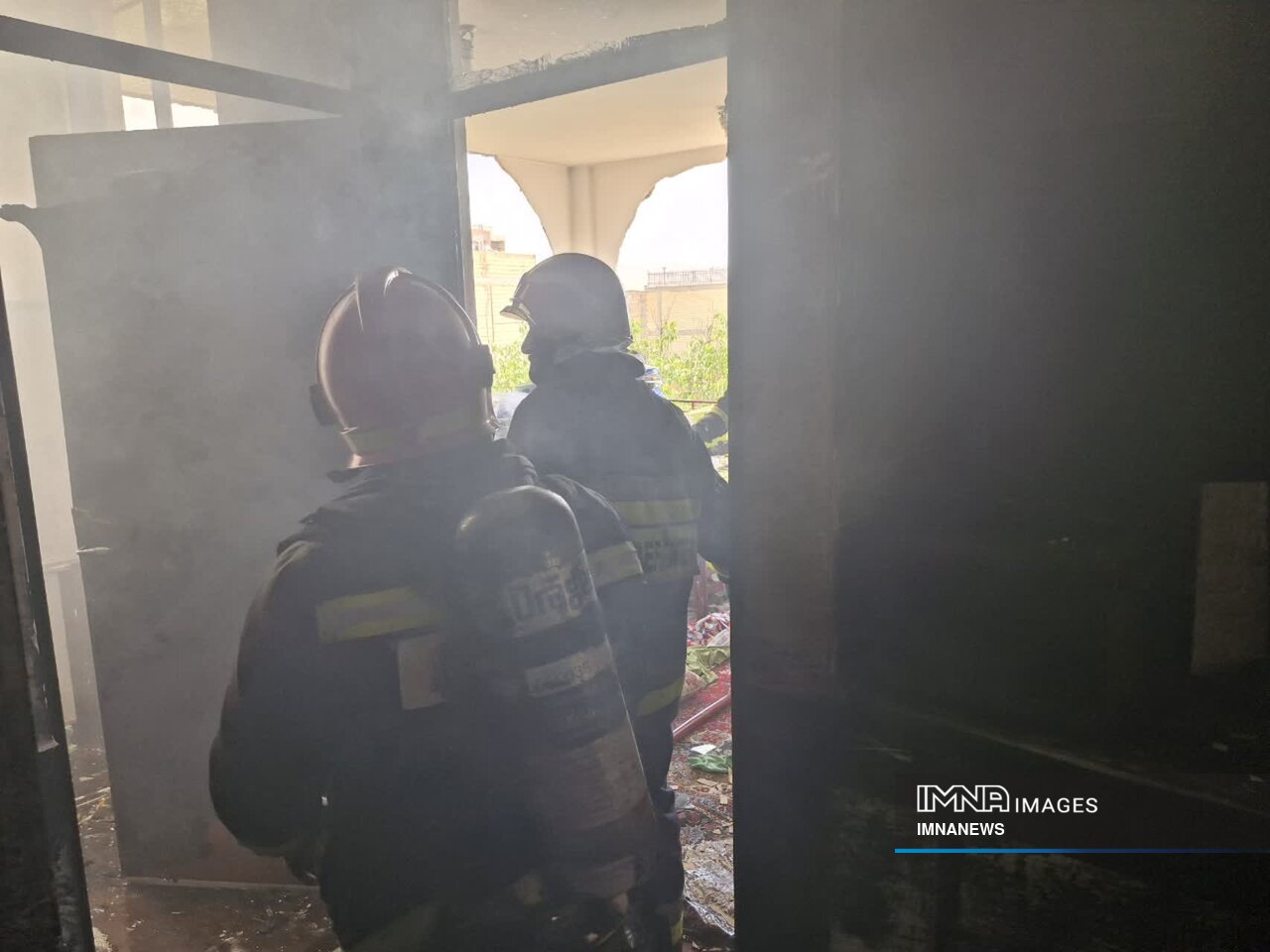 جان باختن یک نفر در آتش‌سوزی خانه‌ای در بندرعباس