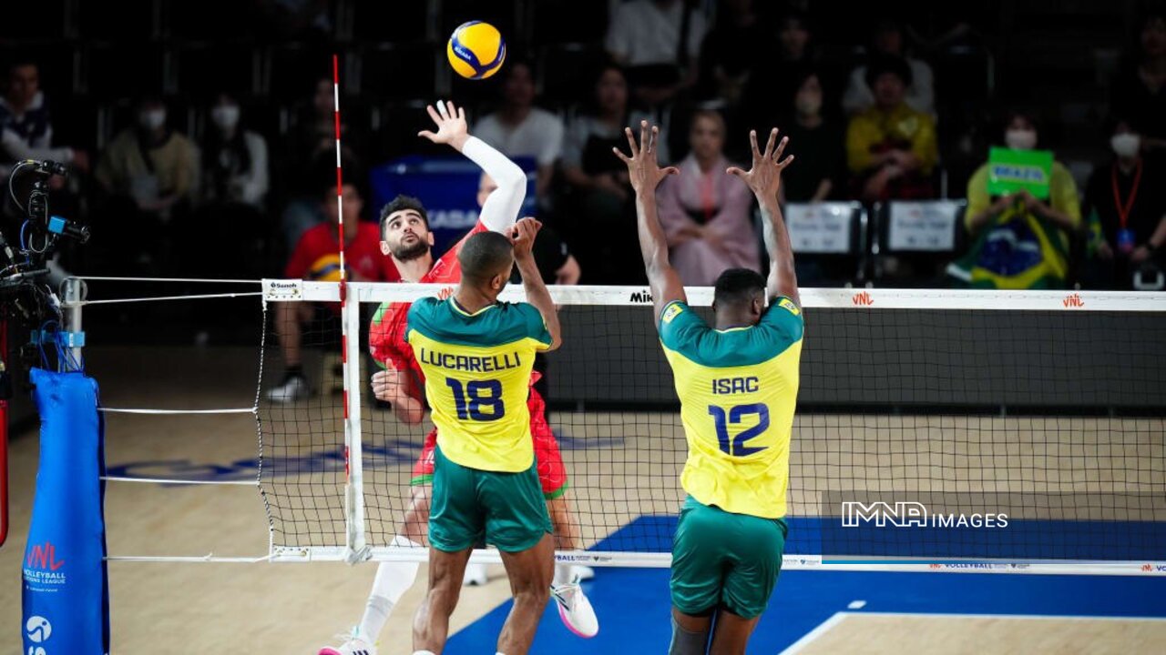 خلاصه بازی والیبال ایران و برزیل + فیلم