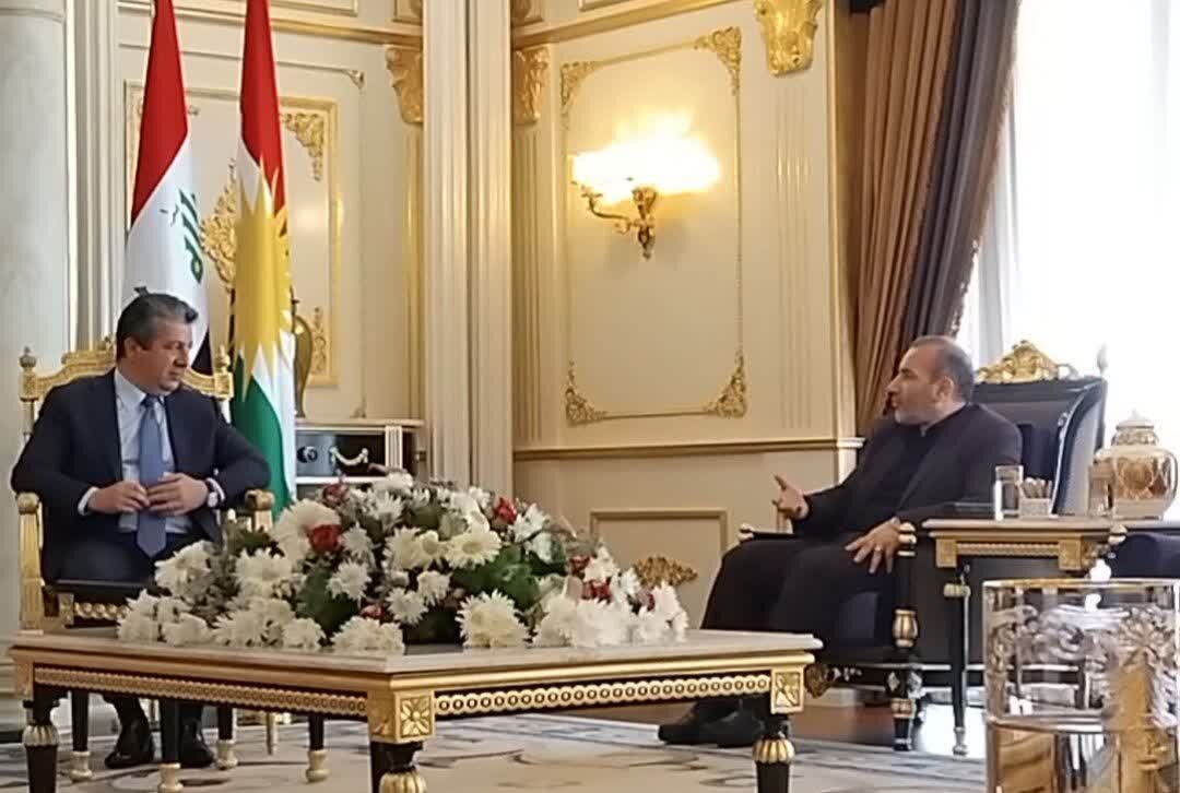 دیدار استاندار کرمانشاه با نخست وزیر و رئیس اقلیم کردستان عراق