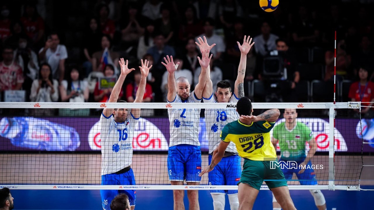 خلاصه بازی والیبال اسلوونی و برزیل + فیلم