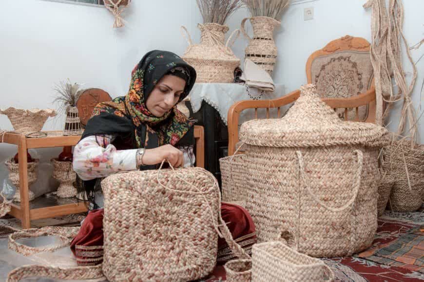 دو قرن حصیربافی در پایتخت حصیر کشور/ ثبت ملی دومین هنر کهن بشری به نام درزیکلای بابل