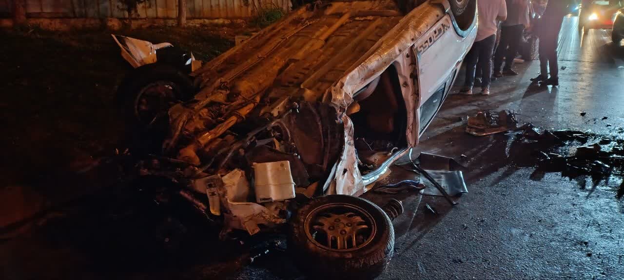 تصادف زنجیرهای ۷ خودرو در اتوبان خرازی با ۱۰ مصدوم+ عکس