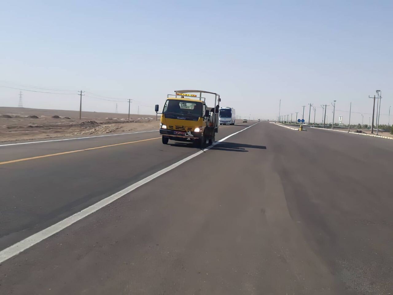 اجرای خط‌کشی ۳۰۰ کیلومتر از محورهای مواصلاتی سیستان و بلوچستان