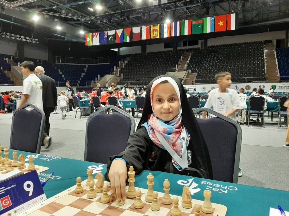 پوشش اسلامی شطرنج‌باز نونهال ایران جهانی شد