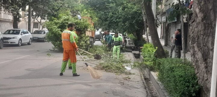 جلوگیری از خسارت طوفان با مدیریت به موقع شهرداری بجنورد