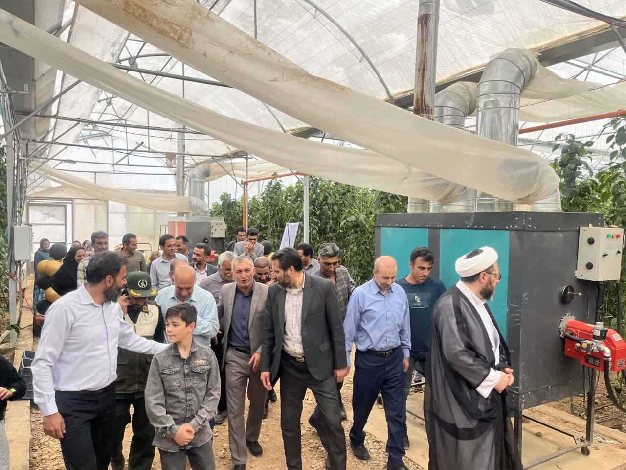 افتتاح ۲ طرح گلخانهای در وردشت سمیرم