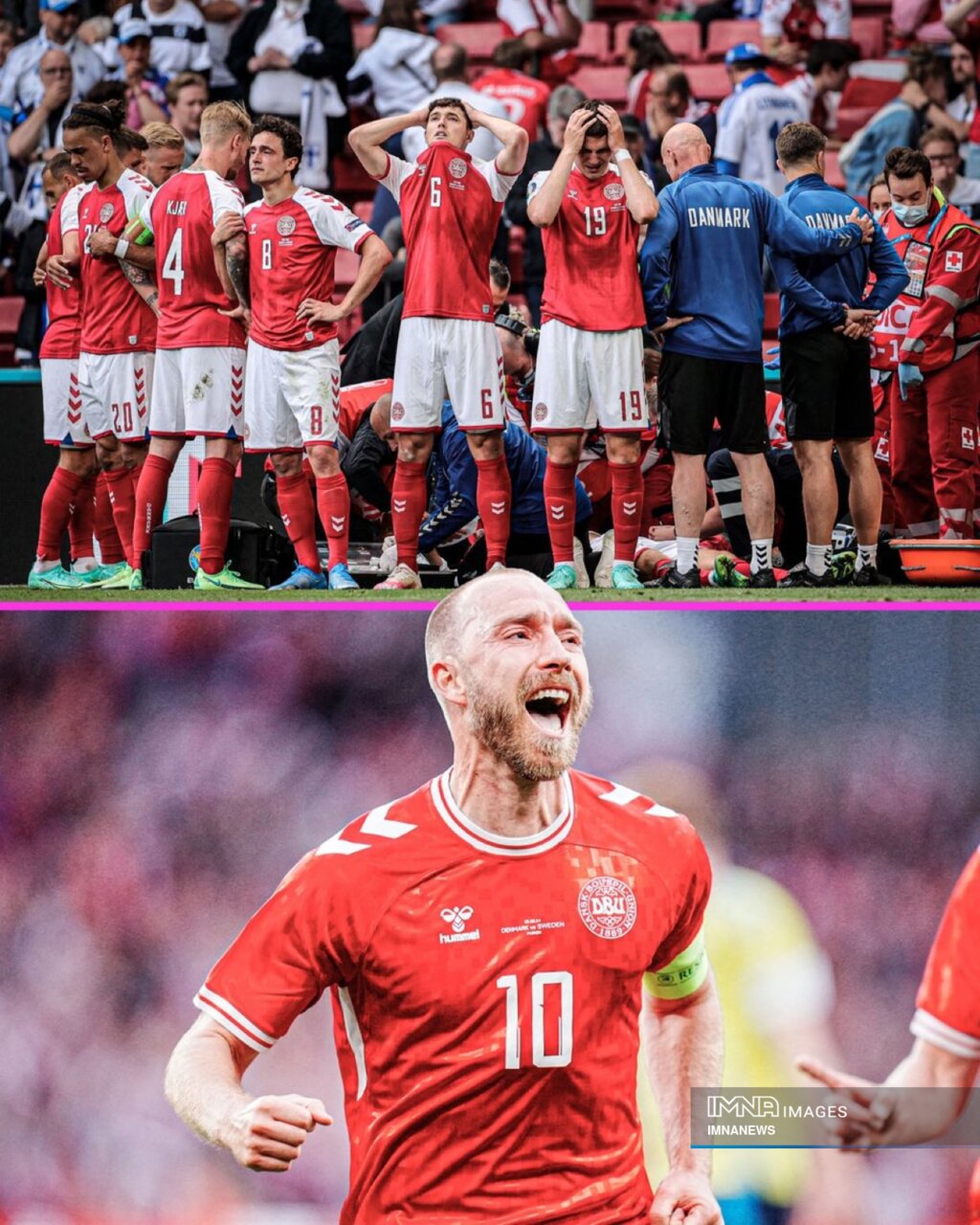 فوتبال دوباره درس زندگی داد / مرز باریک میان ایست‌قلبی و گلزنی برای ستاره دانمارک