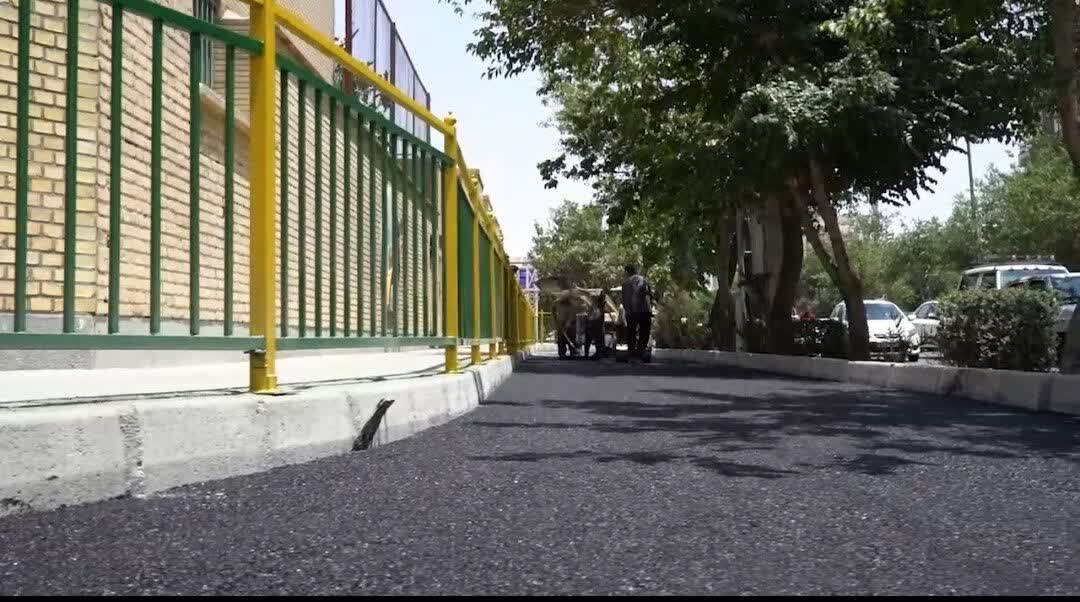 اجرای عملیات ترافیکی راستگرد خیابان بهارستان در ورودی خیابان ورزشگاه