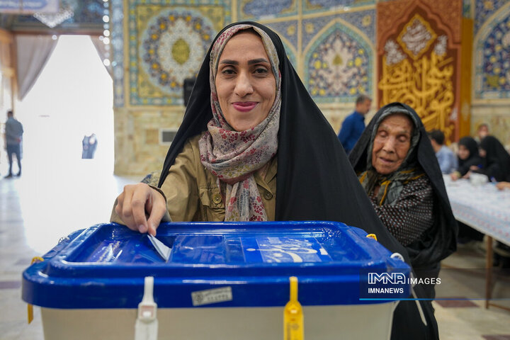 انتخابات ریاست جمهوری در شعبه حسینیه رضوی اصفهان