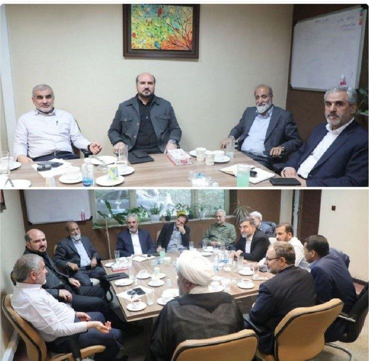 جلسه مشترک رؤسای ستادهای جلیلی، قالیباف، قاضیزاده و زاکانی