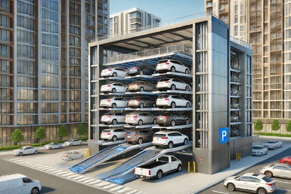 پارکینگ مکانیزه آسانسوری کشویی؛ افزایش ظرفیت و سرعت عمل در پارک خودروها