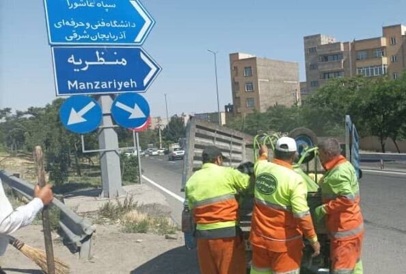 معابر و محلات کلانشهر تبریز پاکسازی میشود