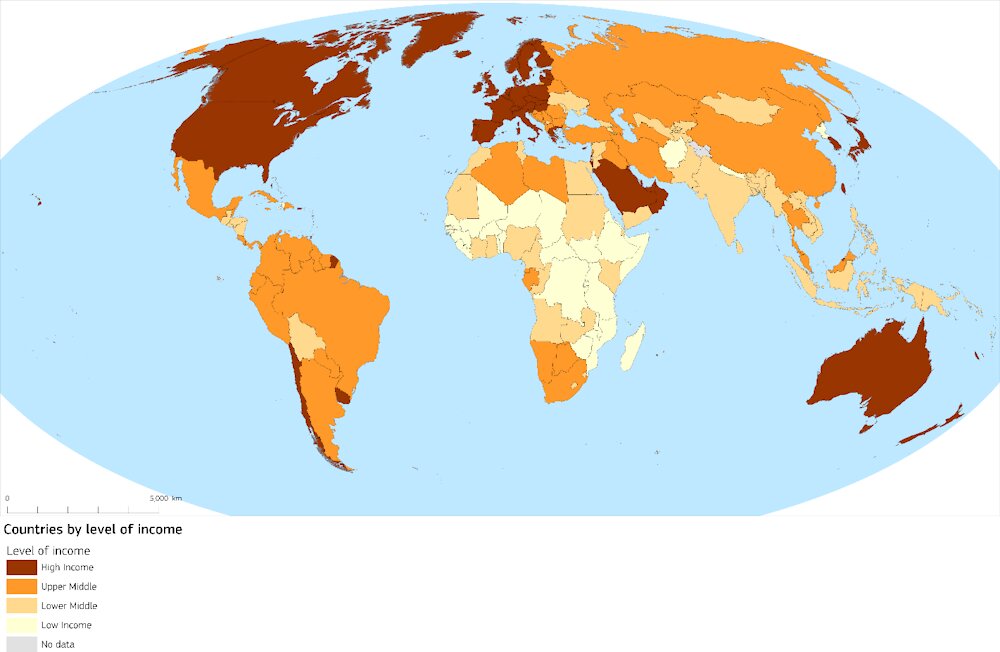 طبقهبندی کشورهای بانک جهانی بر اساس سطح درآمد برای ۲۰۲۴-۲۰۲۵/ رشد ۵ درصدی ایران