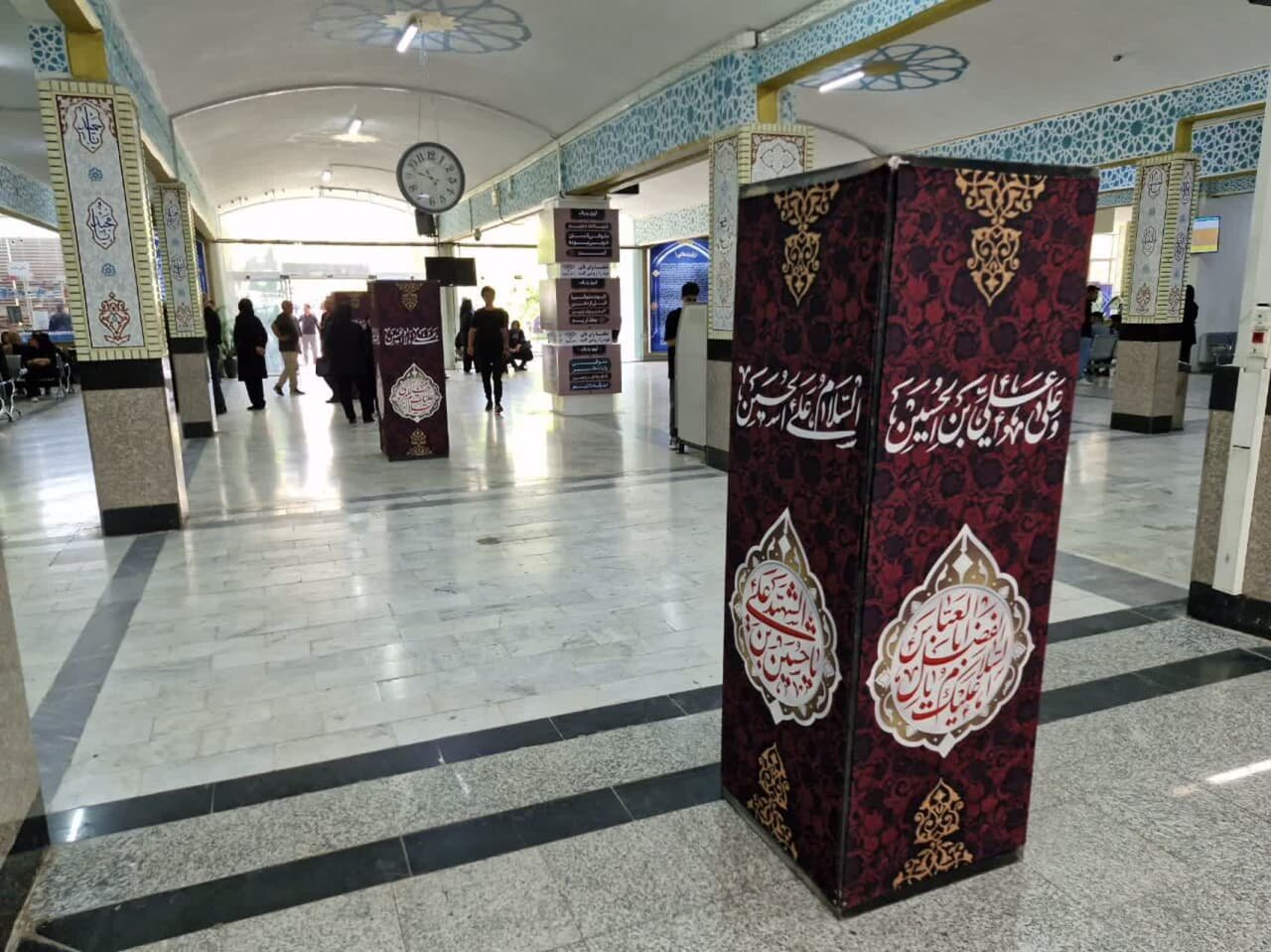 سیاهپوش کردن باغ رضوان همزمان با ایام محرم + فیلم