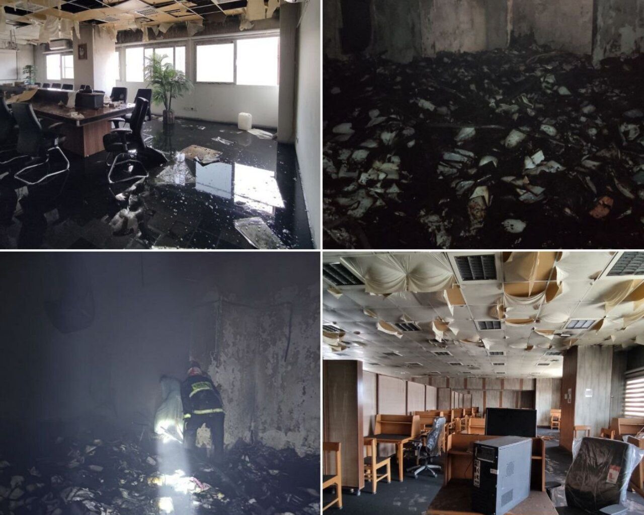 گرمای شدید هوا و افت ولتاژ برق باعث آتش‌سوزی در دانشکده پزشکی ایرانشهر شد