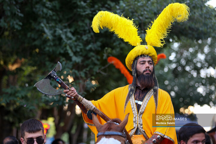 قافله نمادین ورود امام حسین(ع) به کربلا