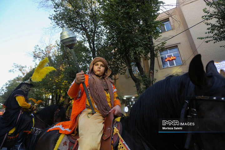 قافله نمادین ورود امام حسین(ع) به کربلا