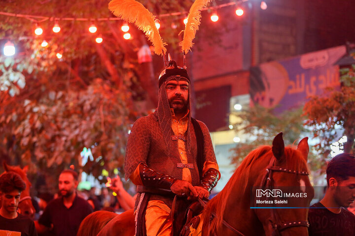 قافله نمادین ورود امام حسین(ع) به کربلا