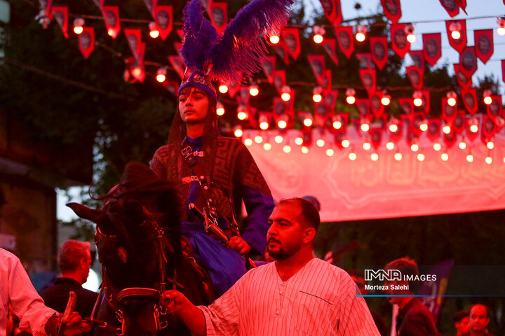 قافله نمادین ورود امام حسین(ع) به کربلا