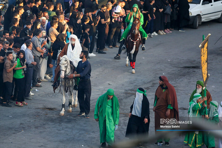 قافله نمادین ورود امام حسین(ع) به کربلا