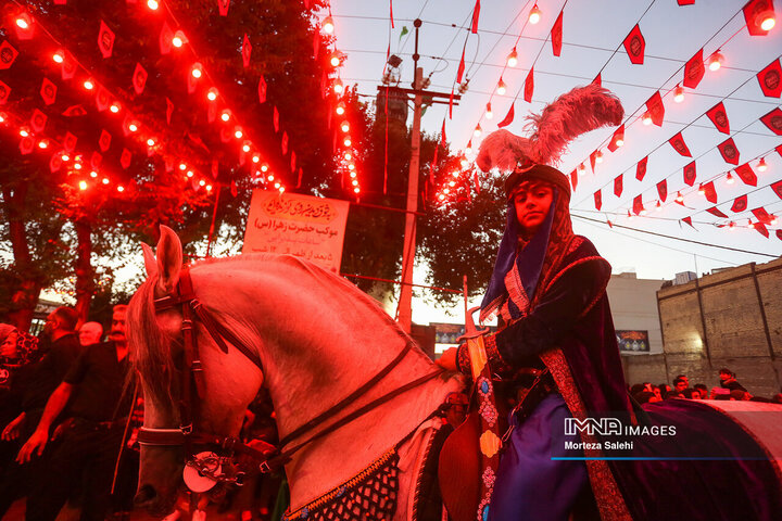 قافله نمادین ورود امام حسین(ع) به کربلا