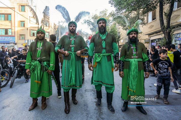 قافله نمادین ورود امام حسین(ع) به کربلا