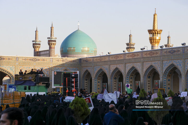 راهپیمایی عفاف و حجاب در مشهد