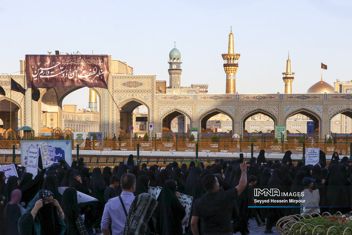 راهپیمایی عفاف و حجاب در مشهد