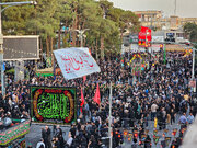 فیلم| تجدید پیمان عزاداران شهرستان تیران با شهدا در روز تاسوعا